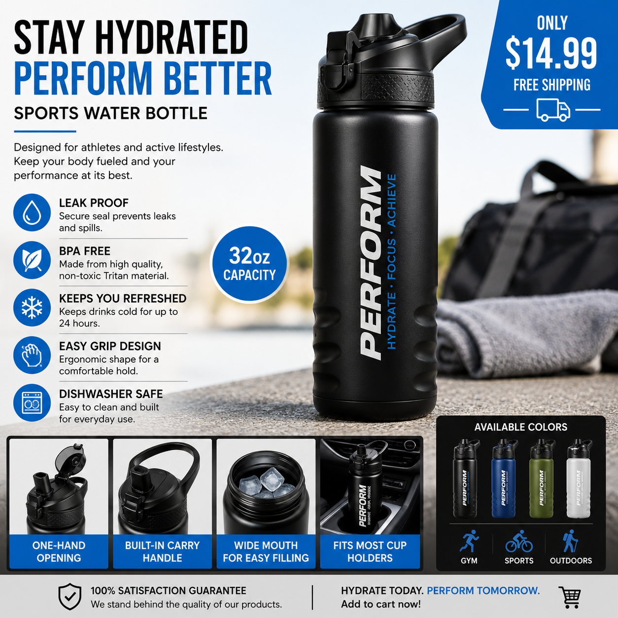 Sports Water Bottle