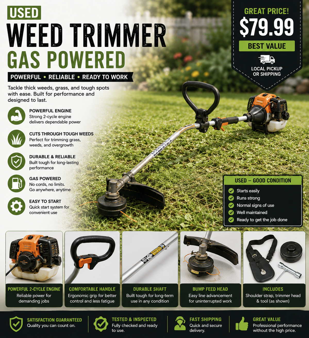 Weed Trimmer Gas Powered